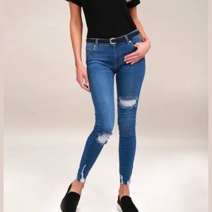 Free People Distressed Skinny Jean